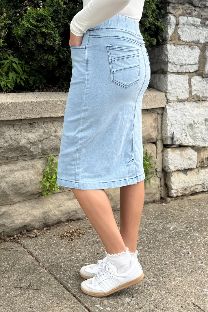 Jeans con vita classica (Indigo chiaro)