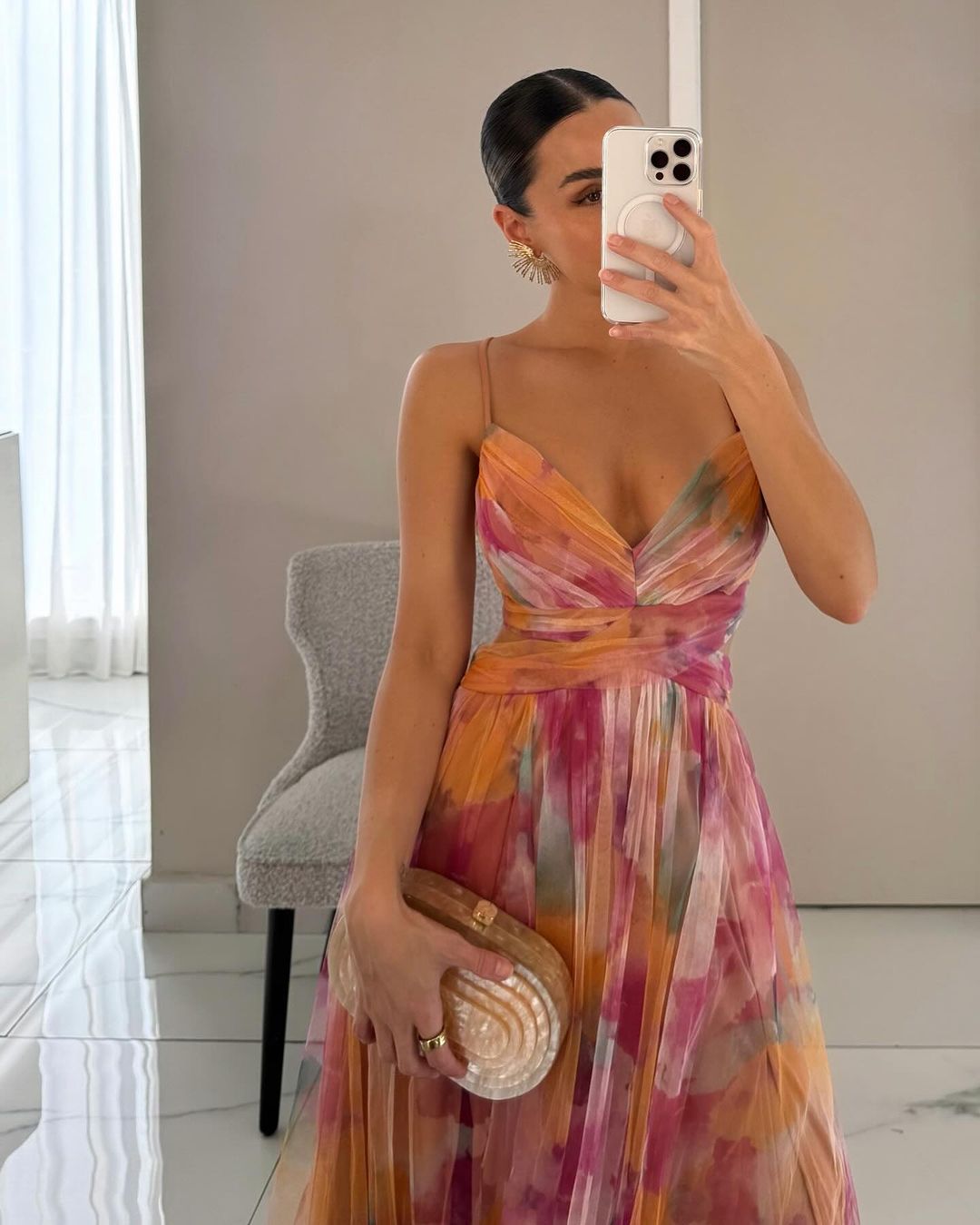 Alona™ | Bellissimo abito lungo con stampa floreale
