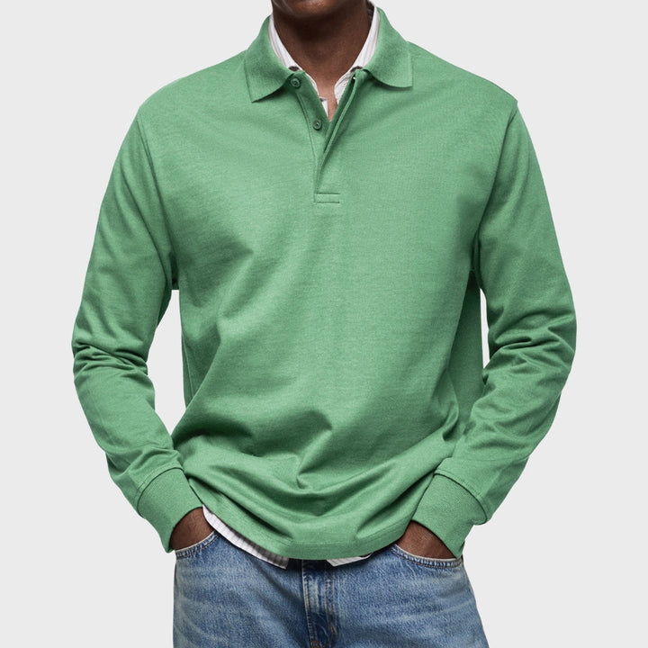 Lachlan - Polo di lusso a maniche lunghe