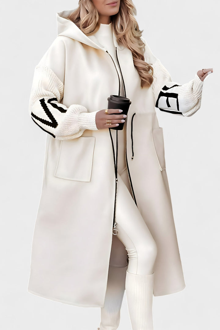 Harriet - Elegante cappotto cardigan con cappuccio