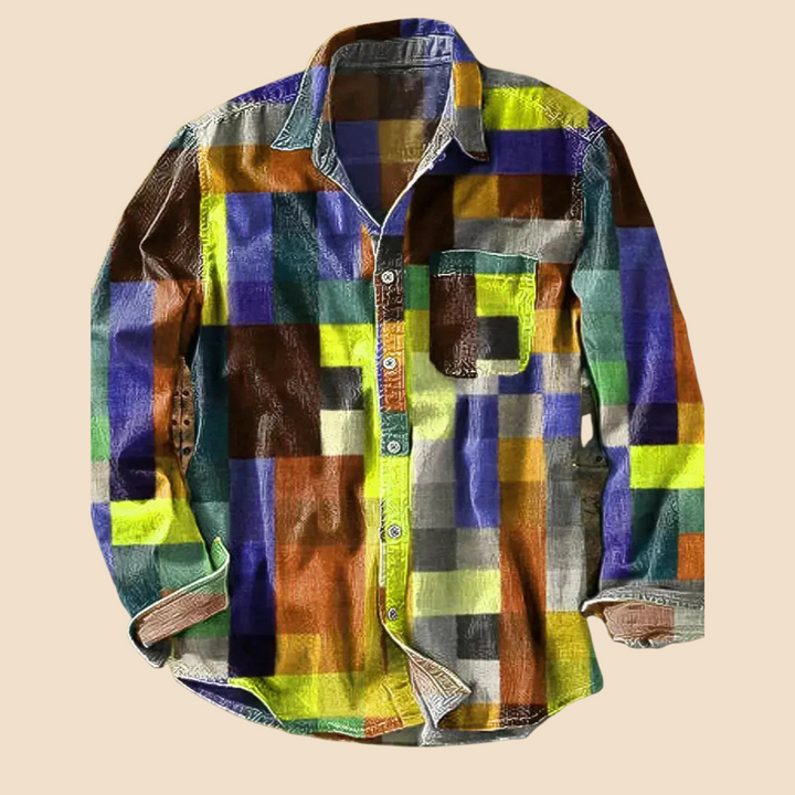 Lenoir™ | Camicia vintage arcobaleno
