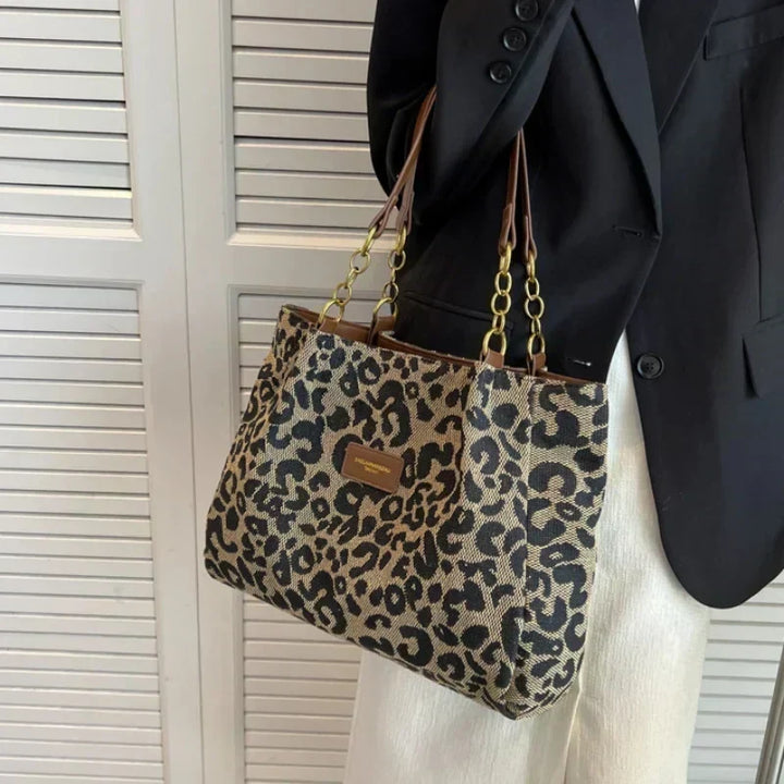 Chloe - Borsa tote con stampa leopardata