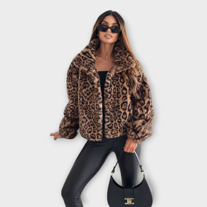 Maddison - Cappotto stampa leopardo