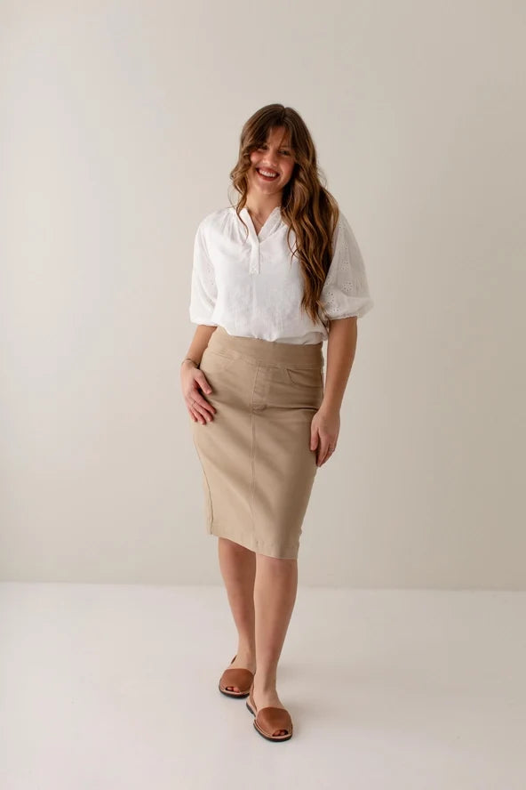 Jeans Remi Classic con vita regolare in kaki