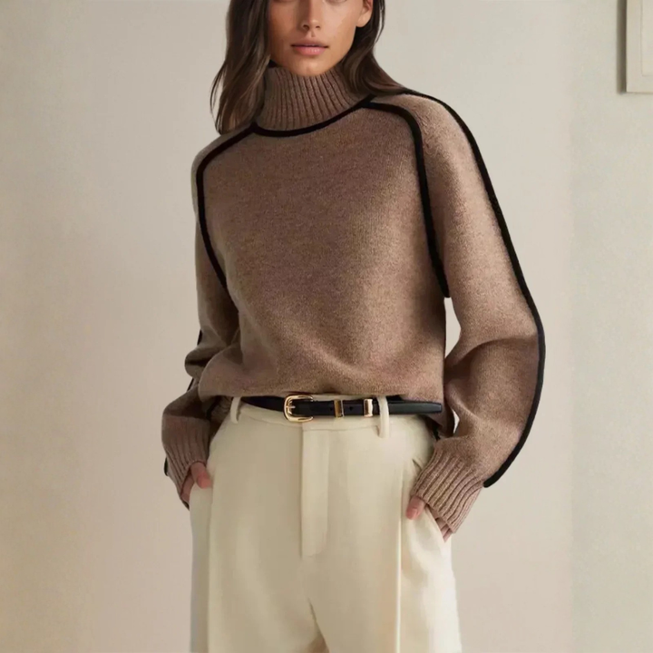 Seraphina - Maglione Elegante a Collo Alto