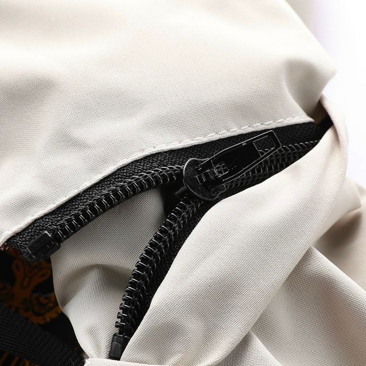 Elegante giacca antivento con cappuccio