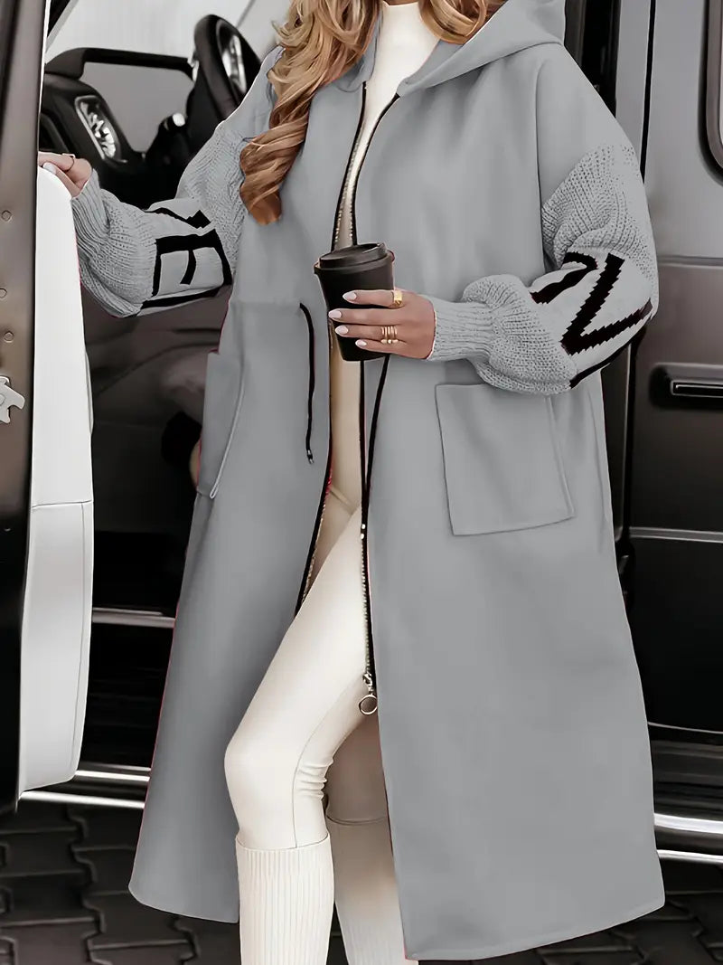 Harriet - Elegante cappotto cardigan con cappuccio