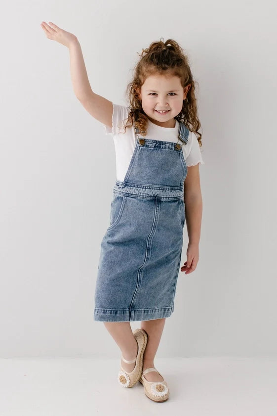 Salopette di jeans Hallie per bambina