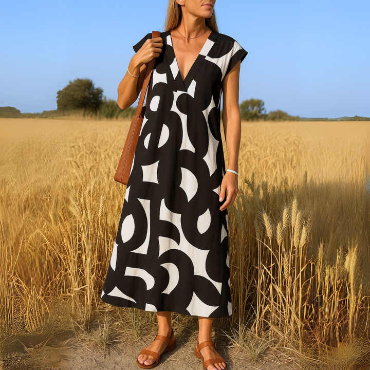 Cara™ | Abito fluido con scollo a V