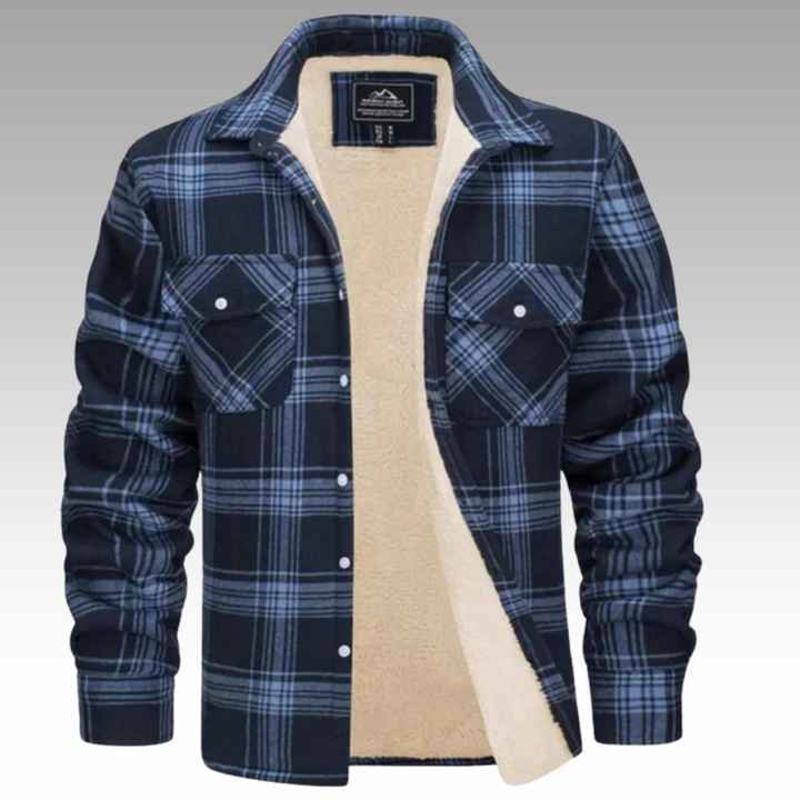 Patrick - Giacca trucker in pile a righe