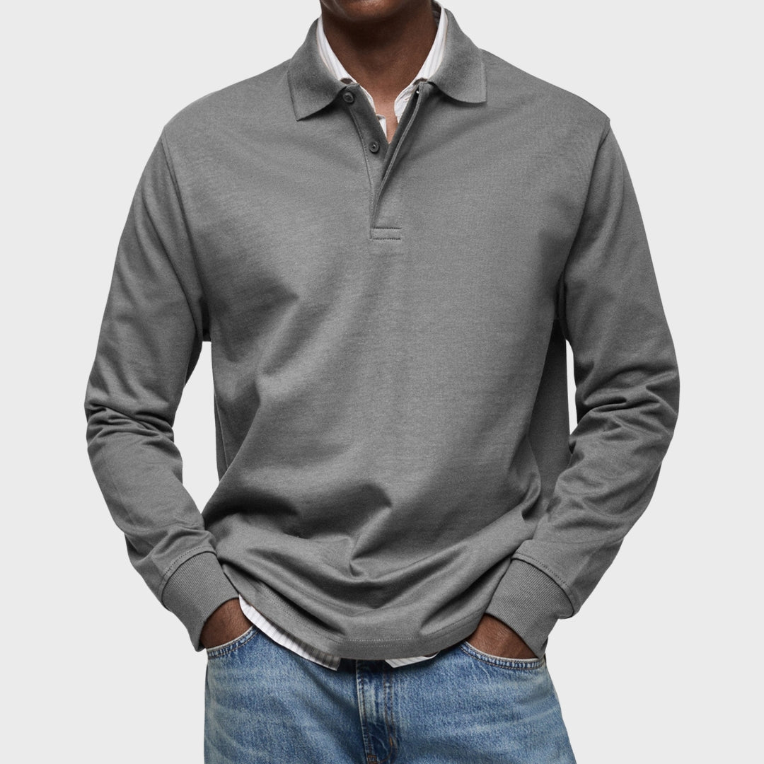 Lachlan - Polo di lusso a maniche lunghe