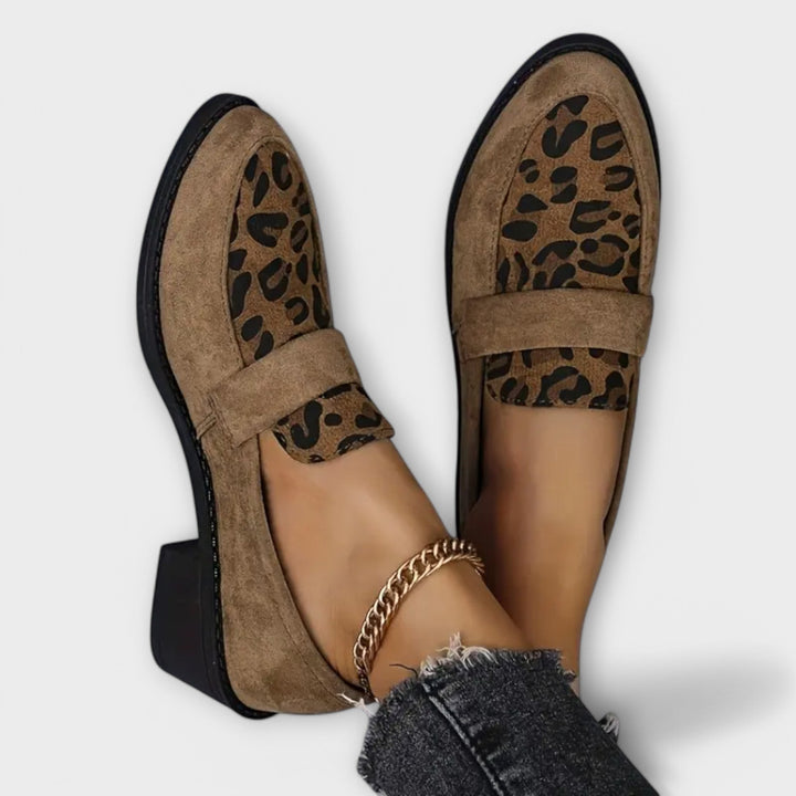Bella - Scarpe eleganti da donna con stampa leopardata