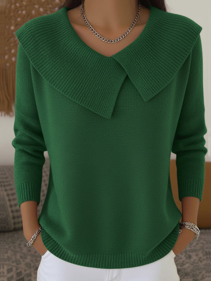 Maglione caldo con collo morbido da donna