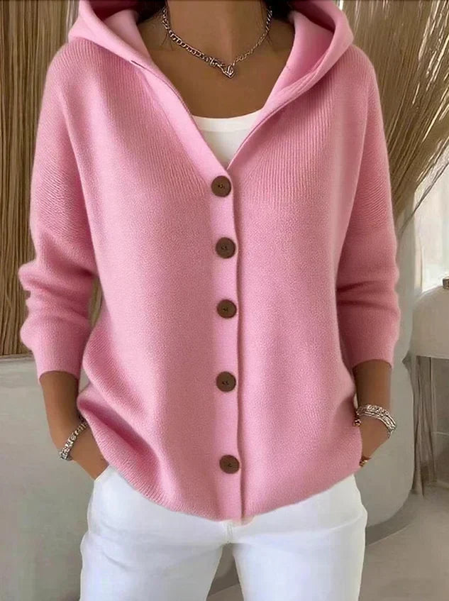 Zoé | Cardigan a Maglia con Cappuccio