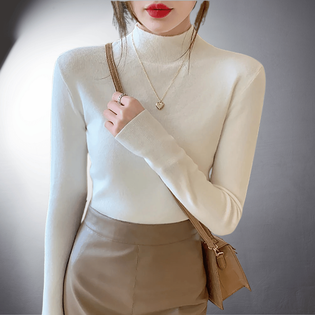 Maglione dolcevita classico in cashmere