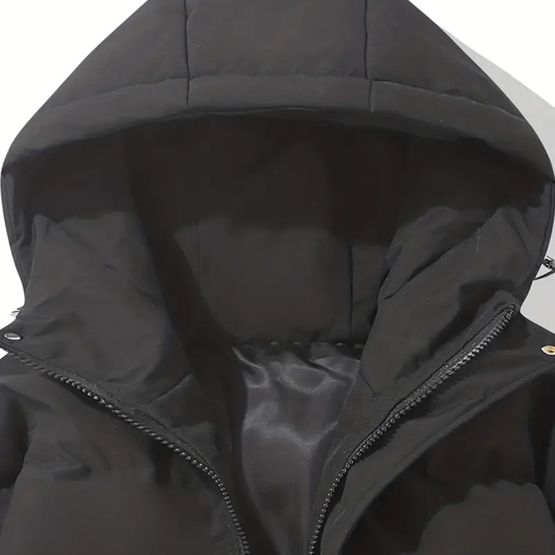 Cappotto invernale con cappuccio