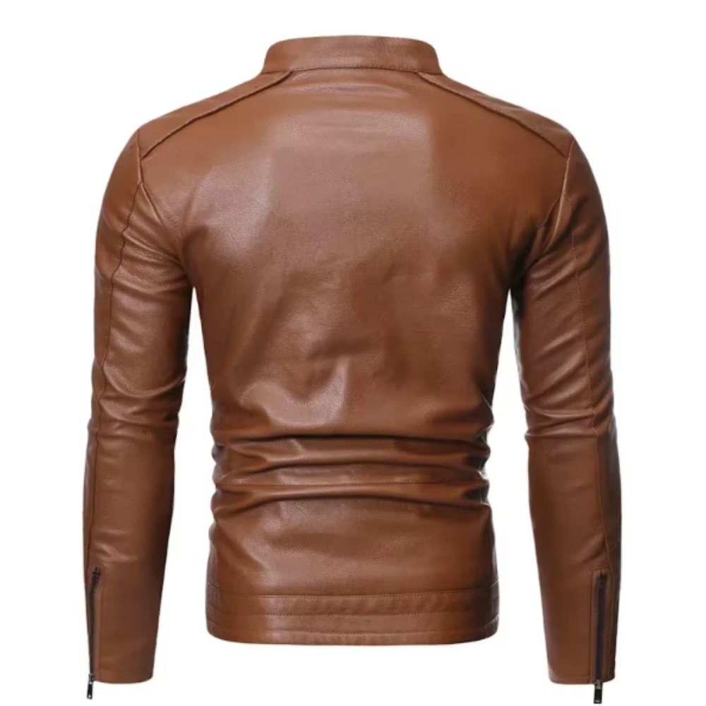 Giacca di pelle elegante