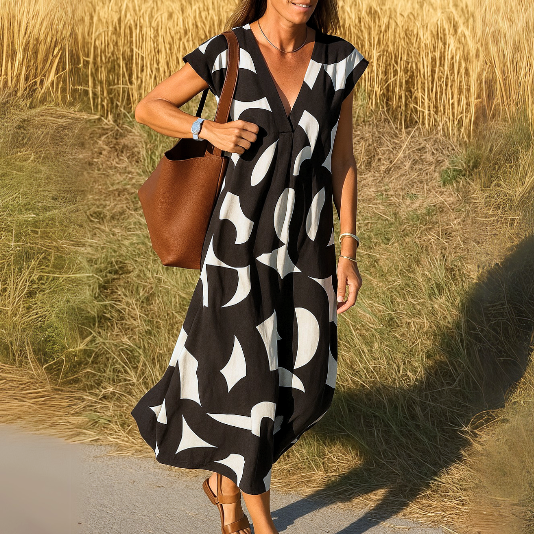 Cara™ | Abito fluido con scollo a V