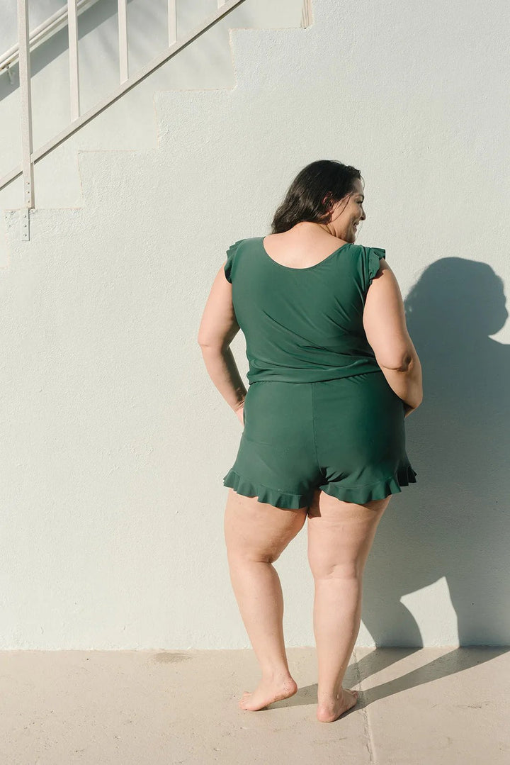 Luniva™ | Costume da bagno con volant e modellamento delicato della figura