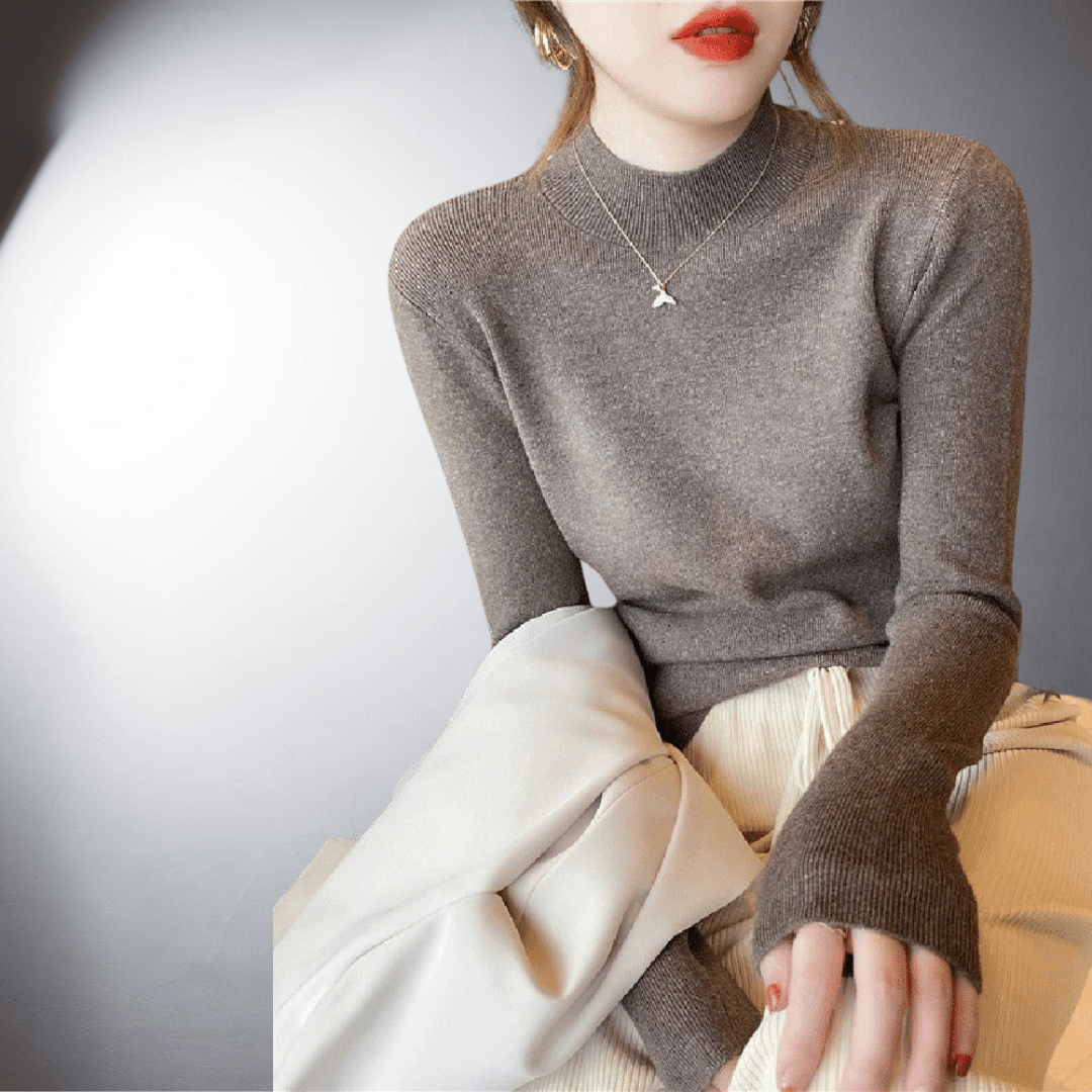 Maglione dolcevita classico in cashmere