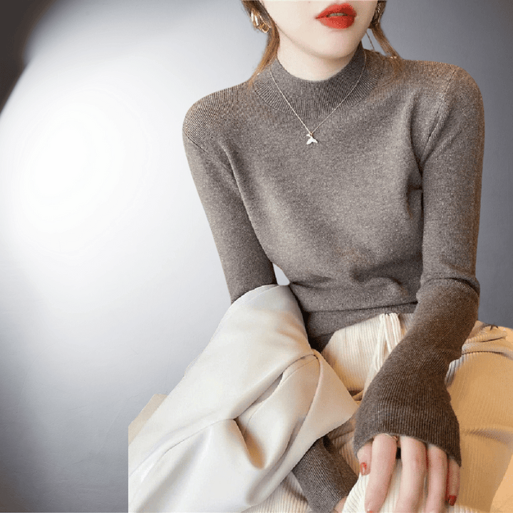 Maglione dolcevita classico in cashmere