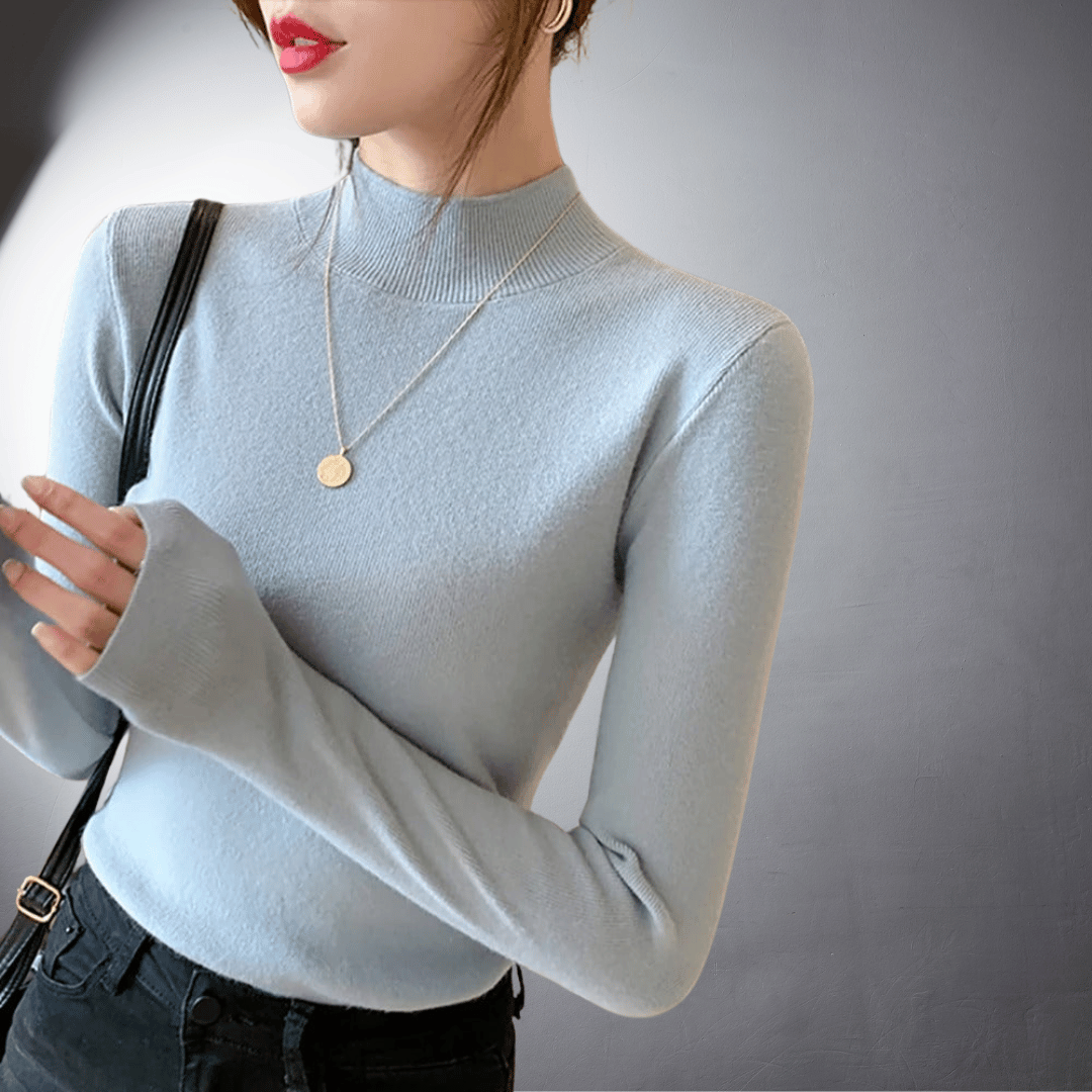 Maglione dolcevita classico in cashmere