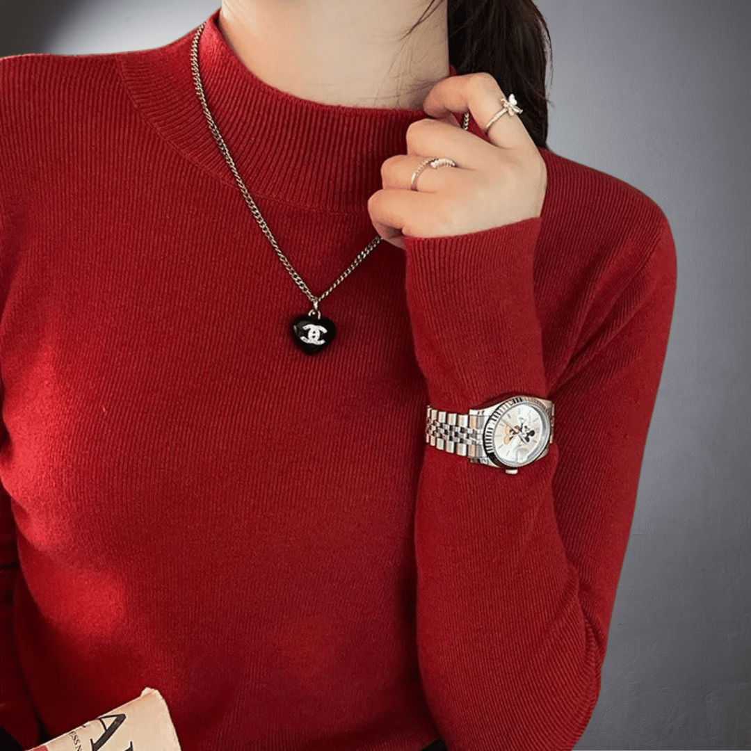 Maglione dolcevita classico in cashmere
