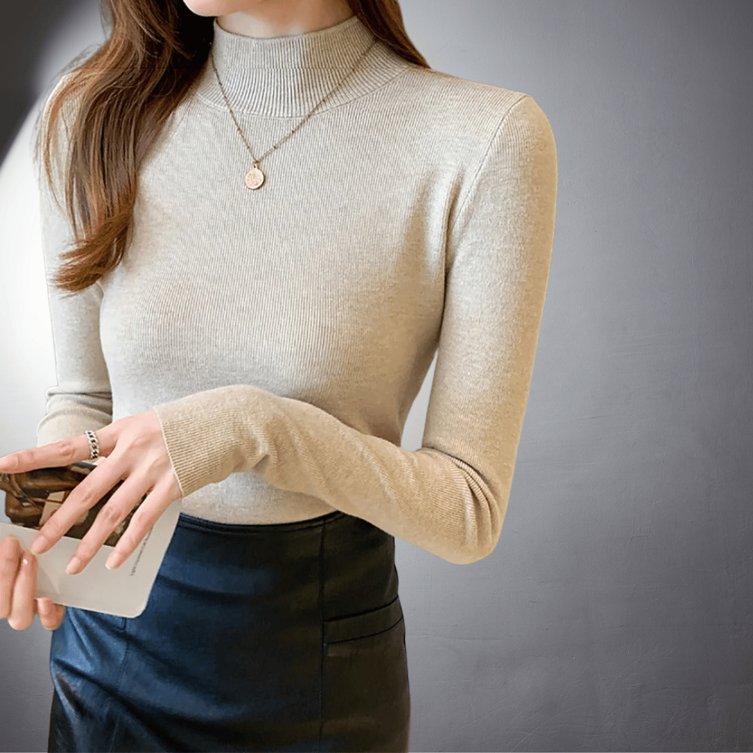 Maglione dolcevita classico in cashmere