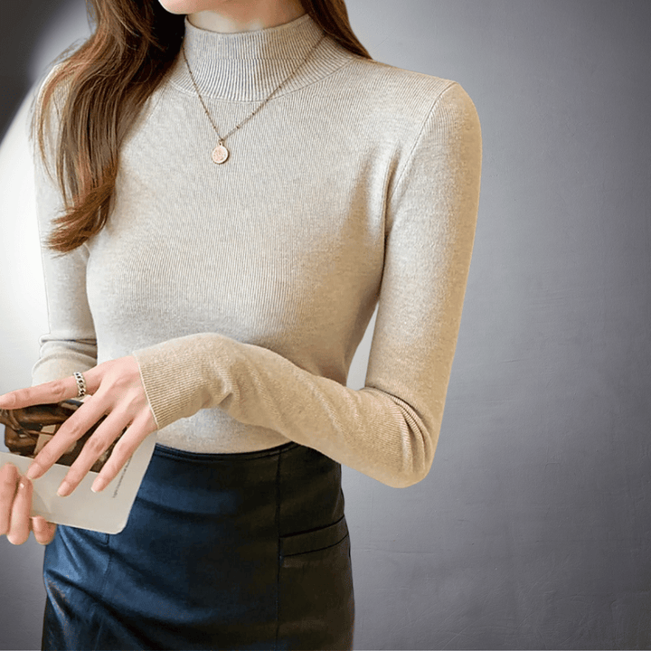 Maglione dolcevita classico in cashmere