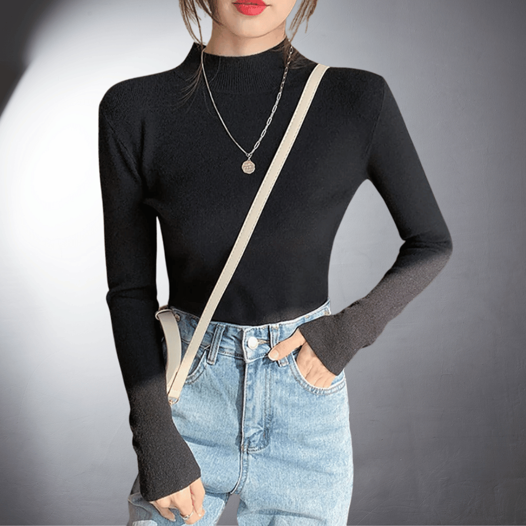 Maglione dolcevita classico in cashmere