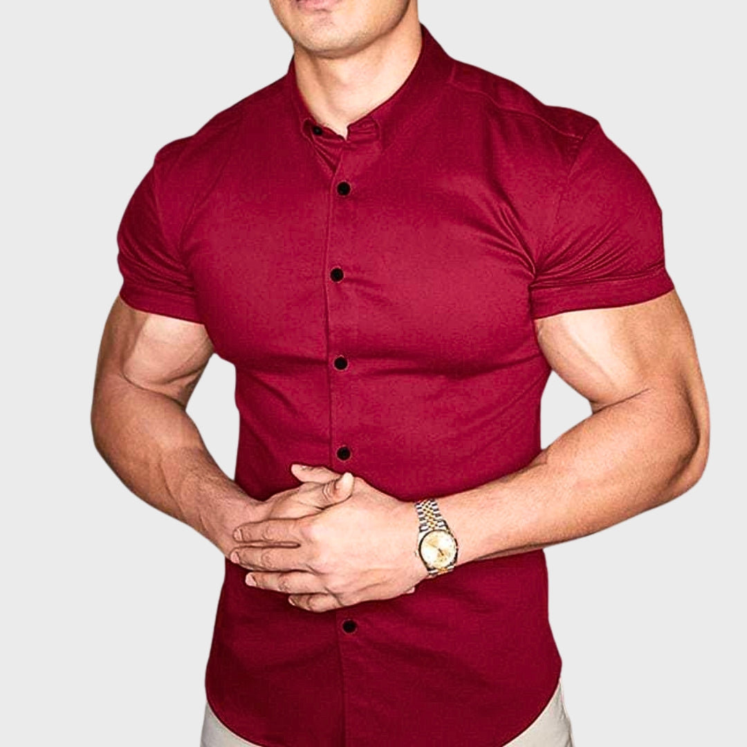 Cooper - Camicia slim a maniche corte