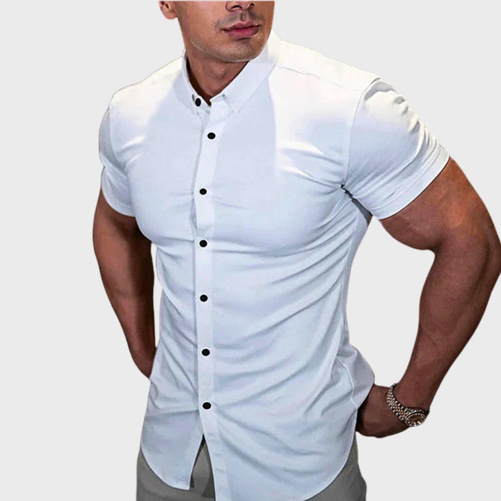 Cooper - Camicia slim a maniche corte