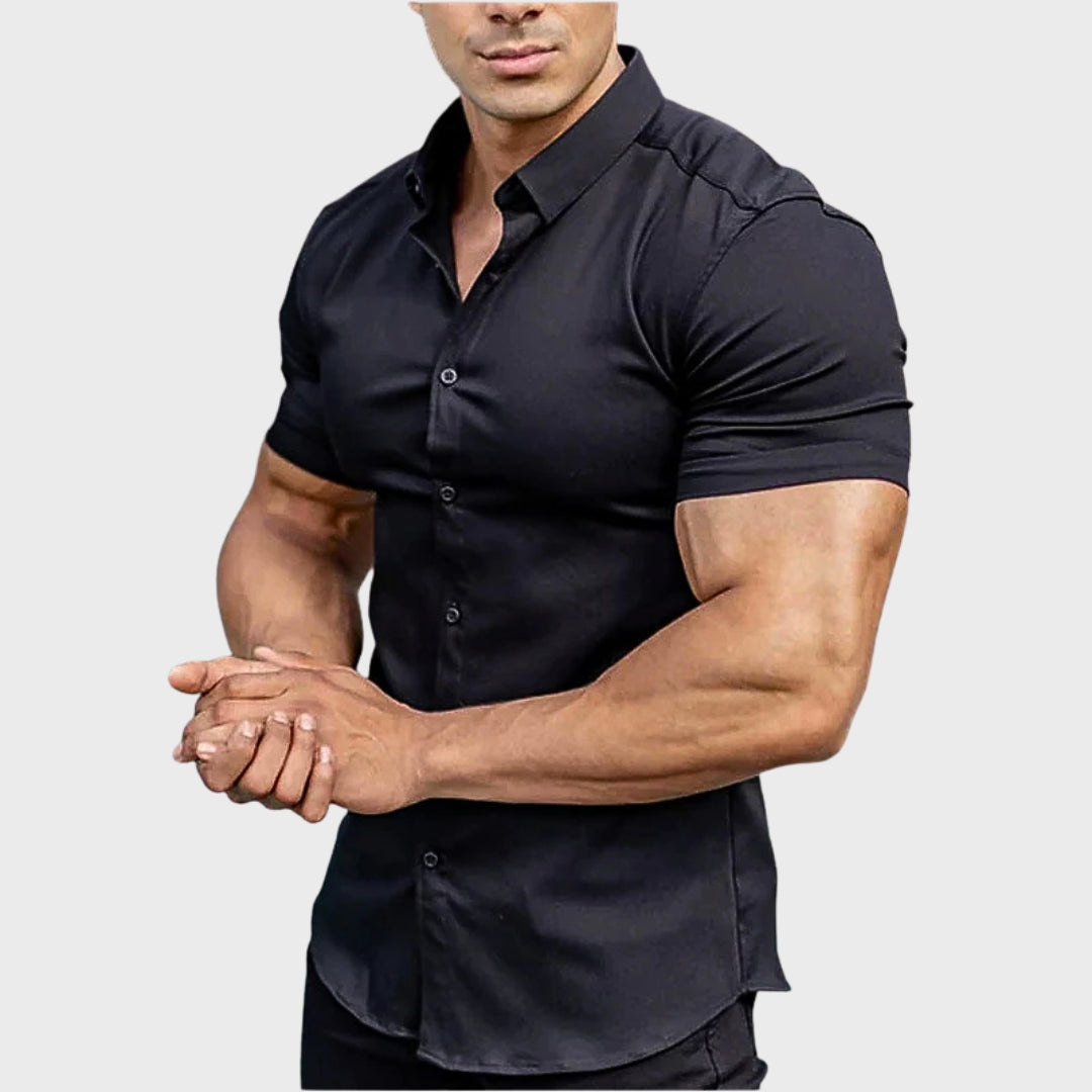 Cooper - Camicia slim a maniche corte