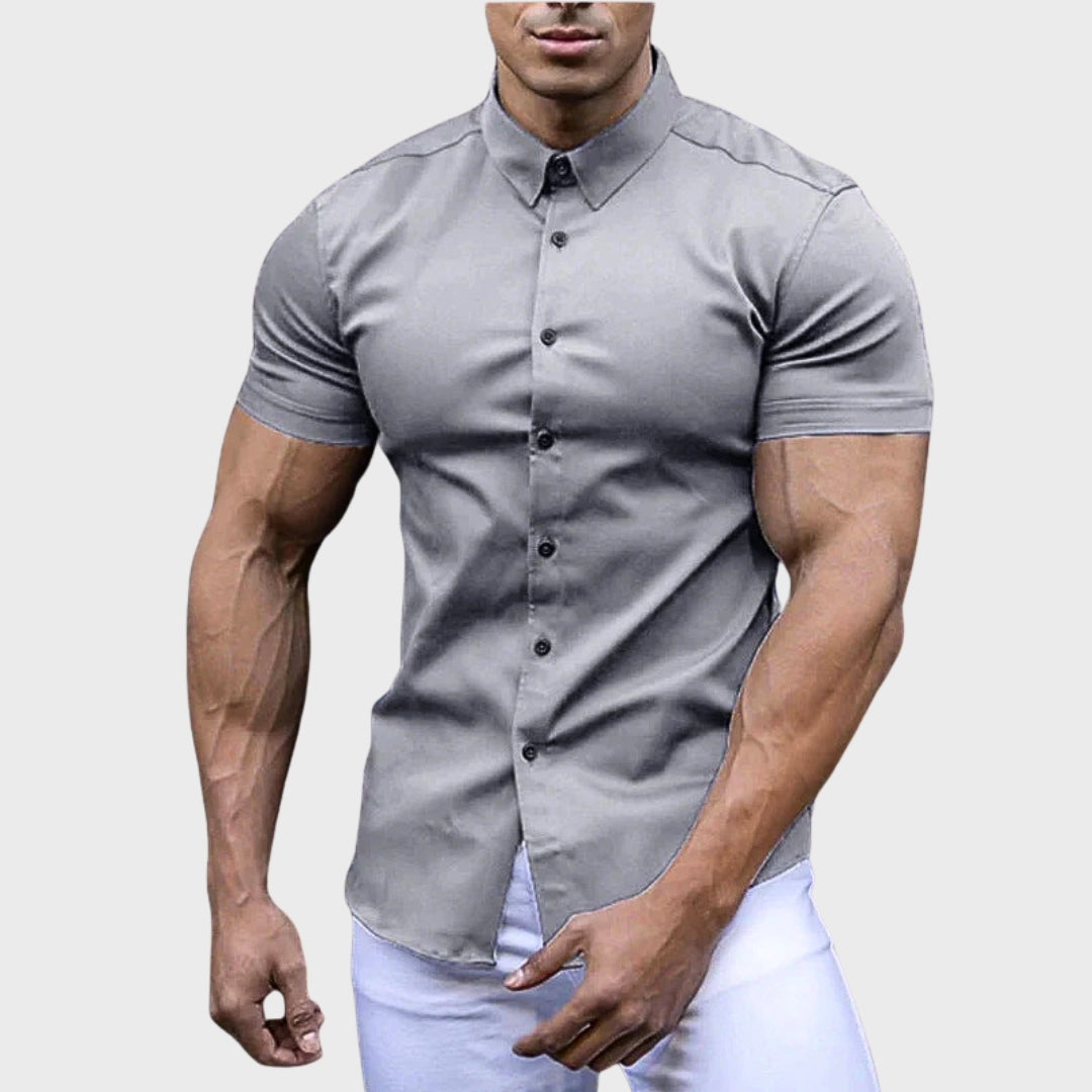 Cooper - Camicia slim a maniche corte
