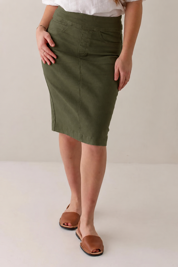 Jeans Remi Classic con vita regolare in oliva
