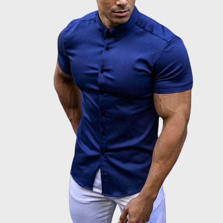 Cooper - Camicia slim a maniche corte