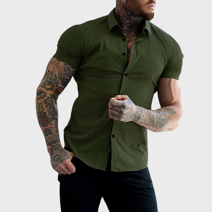 Cooper - Camicia slim a maniche corte