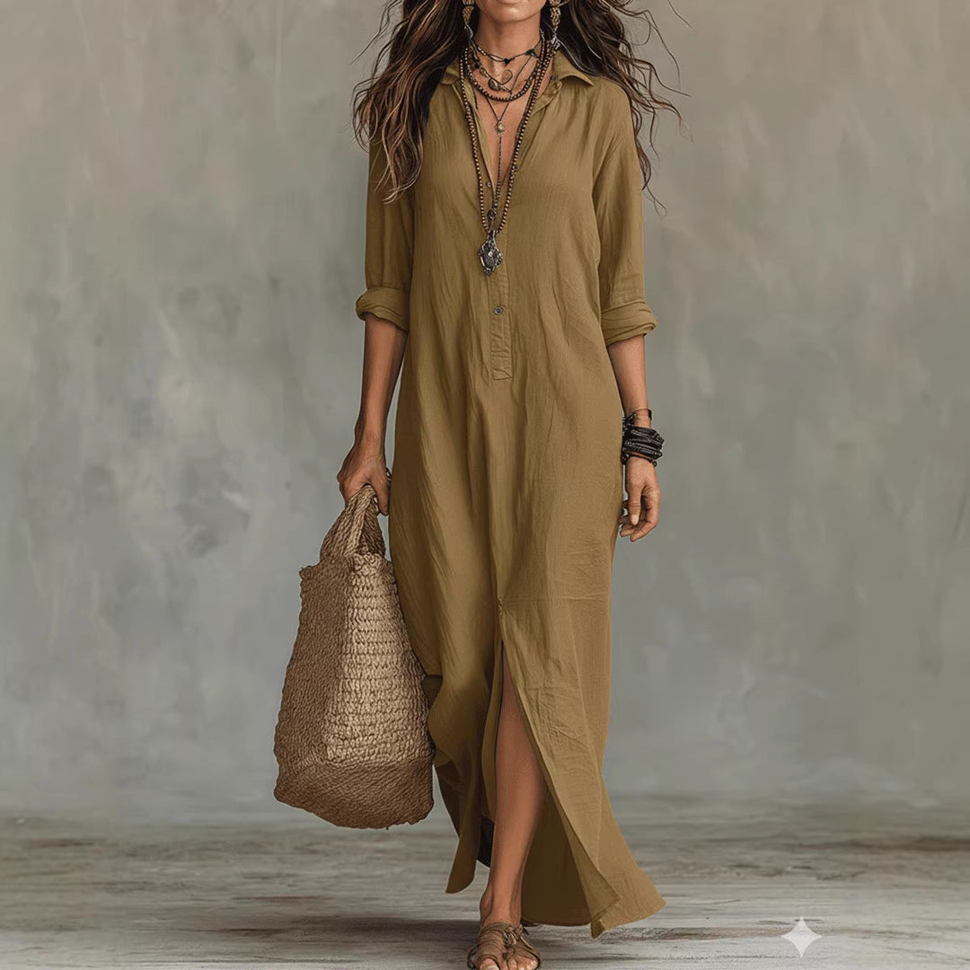 WILLOW | Maxi abito effortless Silhouette valorizzante Versatile per tutti i giorni