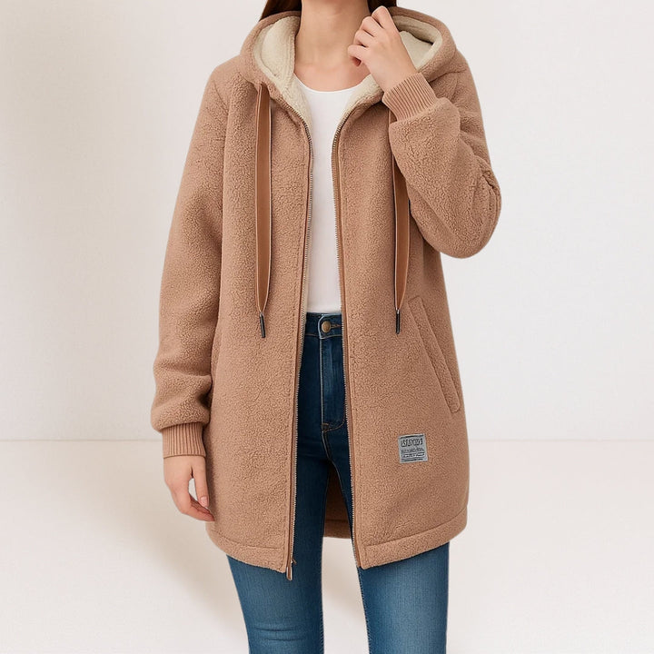 MAYA | Giacca Relaxed con Cappuccio e Zip Completa da Donna