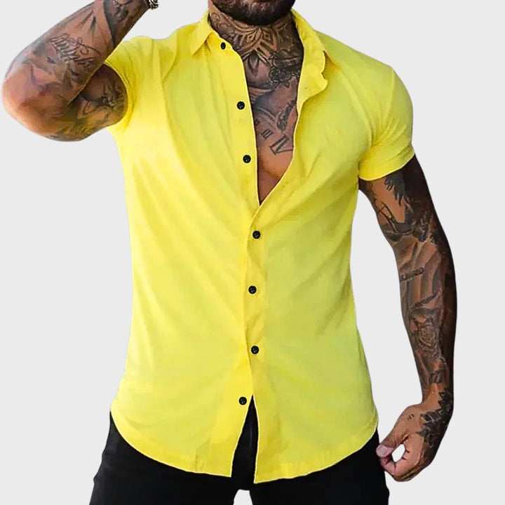 Cooper - Camicia slim a maniche corte