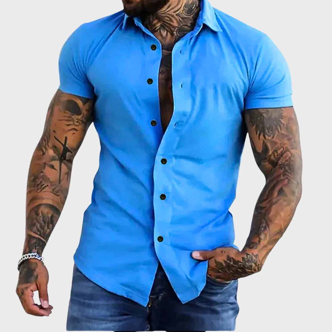 Cooper - Camicia slim a maniche corte