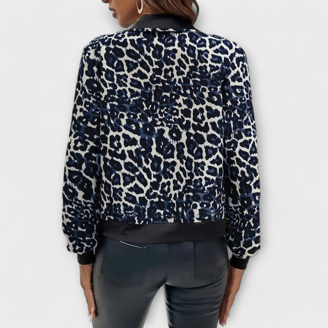 Karen - Giacca elegante stampa leopardata
