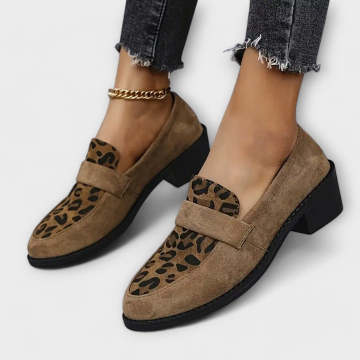 Bella - Scarpe eleganti da donna con stampa leopardata