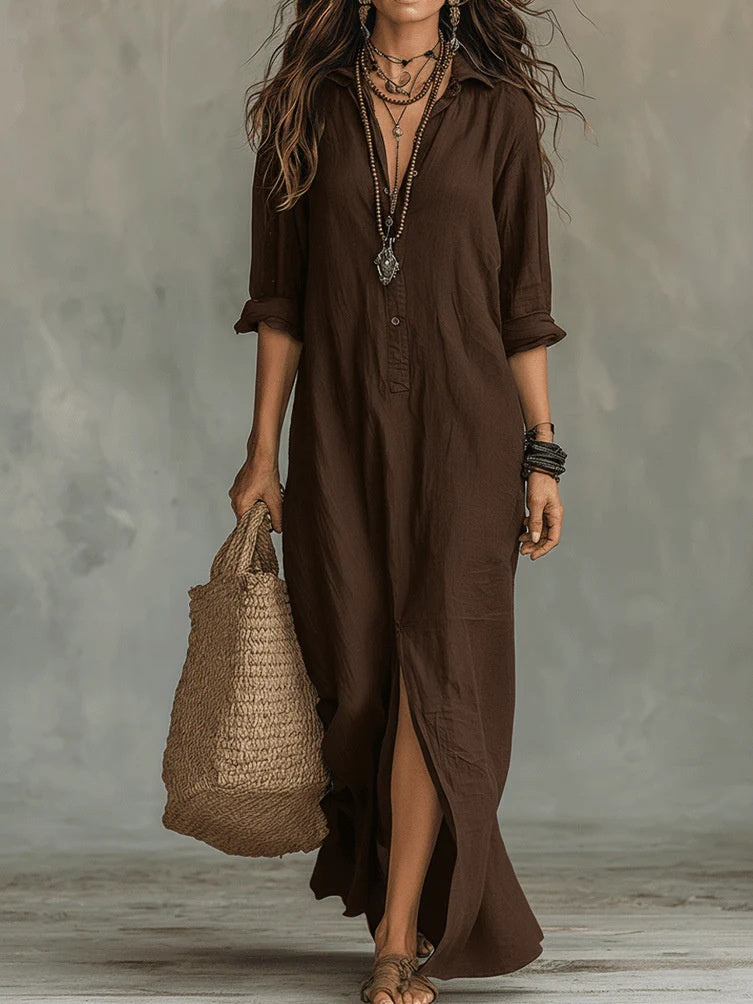 WILLOW | Maxi abito effortless Silhouette valorizzante Versatile per tutti i giorni
