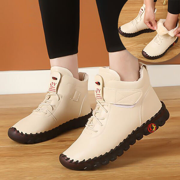 Stivali alti in pelle da donna