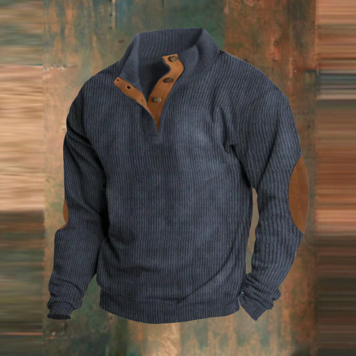 Austin | Maglione Verde Oliva a Mezzo Zip