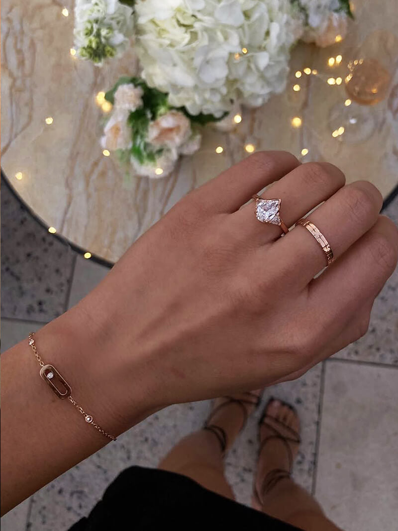 Audrey - Bracciale Floating Stone