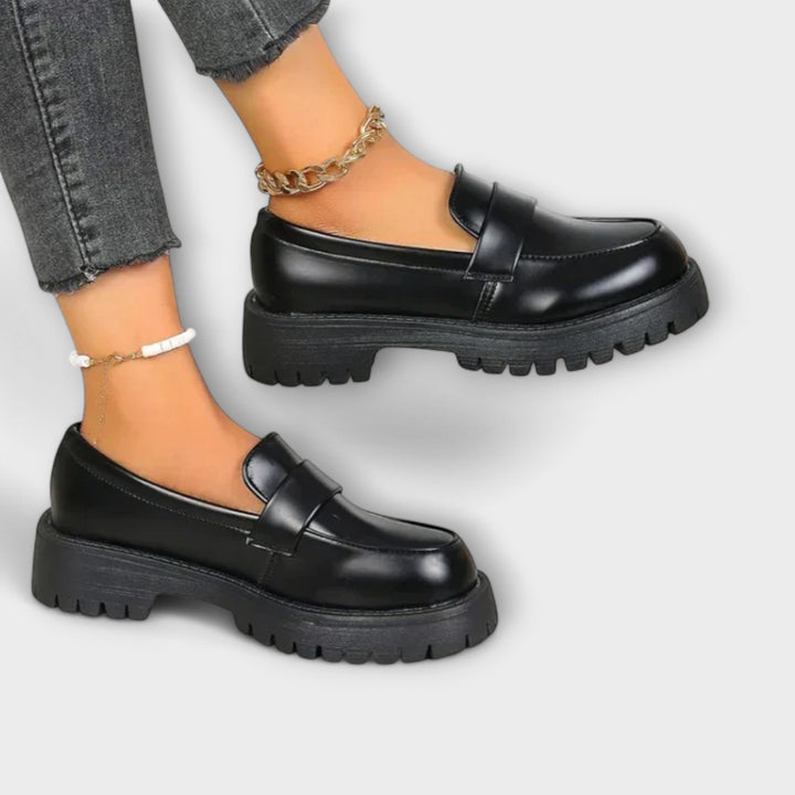 Eliza - Orthopedic Loafers with Satin Heels
