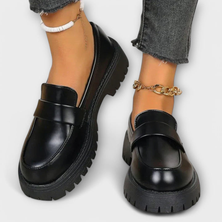 Eliza - Orthopedic Loafers with Satin Heels