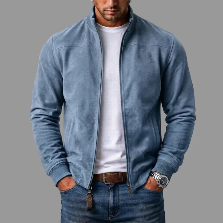 Dieter | Giacca Bomber in Pelle Scamosciata